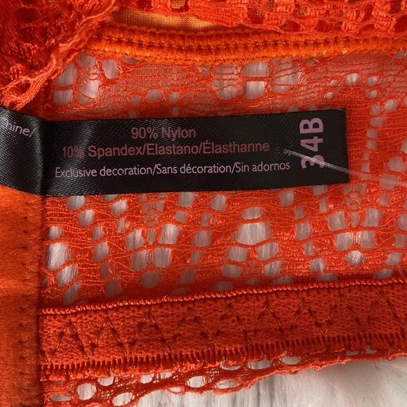 Lace Bralette Set in Orange and Purple - Picture 7 of 8